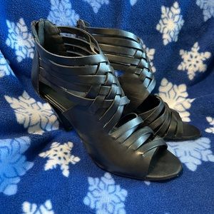 {Mossimo} Black strappy heels